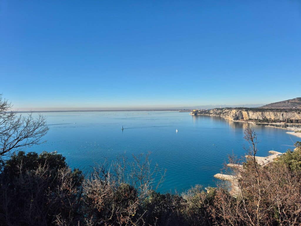 Aussicht vom Parcheggio Belvedere in Triest