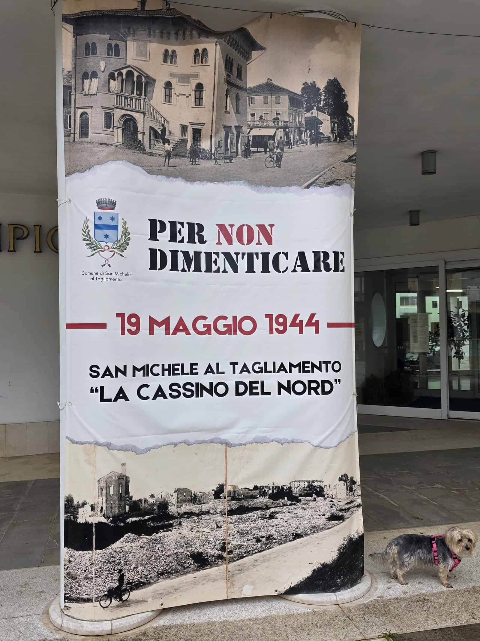 Gedenkplakat Per non dimenticare 19 maggio 1944 in San Michele al Tagliamento